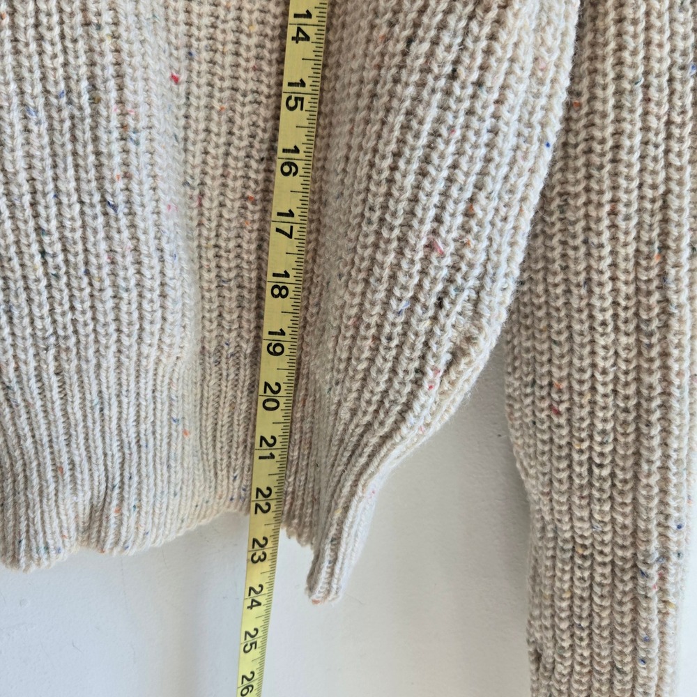 Vtg Banana Republic Medium Sweater Women Gray Vintage Confetti Rib Knit - Picture 5 of 9